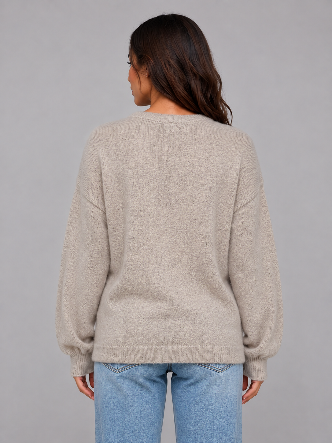 Soft Knit Cardigan – Crew Neck Button Front