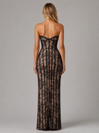 Lace Corset Maxi Dress