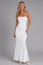 Lace Corset Maxi Dress