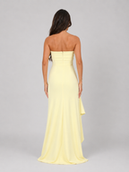 Strapless Split Maxi Dress