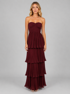 Strapless Tiered Maxi Dress