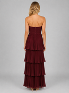 Strapless Tiered Maxi Dress