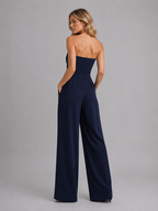 Strapless Wide Leg Jumpsuit