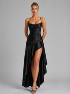 Strappy Maxi Dress with Thigh Split