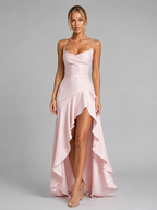 Strappy Maxi Dress with Thigh Split