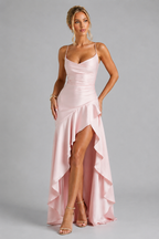 Strappy Maxi Dress with Thigh Split