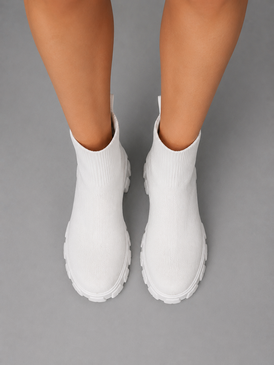 Stretch Sock Boots – Chunky Sole Everyday Winter Shoes