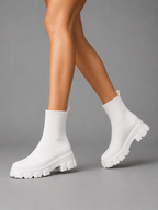 Stretch Sock Boots – Chunky Sole Everyday Winter Shoes
