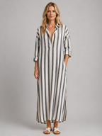 Striped Shirt Dress