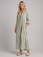 Striped Shirt Dress