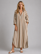 Striped Shirt Dress