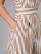 Tie Shoulder Wide Leg Jumpsuit