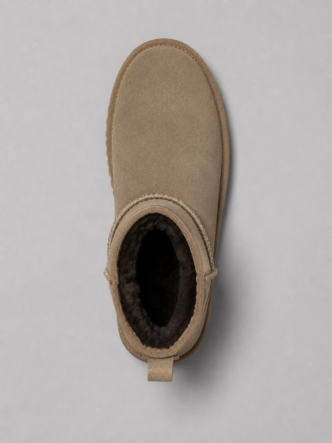 Suede Ankle Boots – Shearling Lined Winter Slip-On Shoes