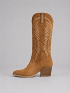 Suede Cowboy Boots