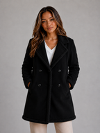 Suede Look Shearling Coat – Longline Teddy Trim Jacket