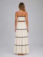 Crop Top Maxi Skirt Set