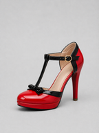T-Bar Platform Heels