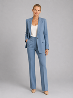 Tailored Blazer & High-Waist Trousers Set