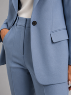Tailored Blazer & High-Waist Trousers Set