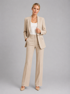 Tailored Blazer & High-Waist Trousers Set