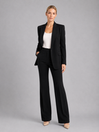 Tailored Blazer & High-Waist Trousers Set