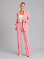 Tailored Blazer & High-Waist Trousers Set