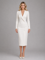 Tailored Blazer Midi Dress