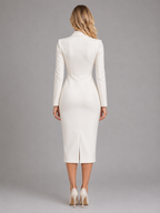 Tailored Blazer Midi Dress