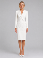 Tailored Blazer Midi Dress
