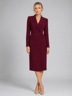 Tailored Blazer Midi Dress