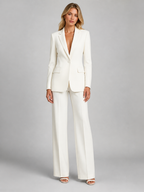 Tailored Blazer & Wide-Leg Trousers Set
