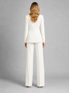 Tailored Blazer & Wide-Leg Trousers Set