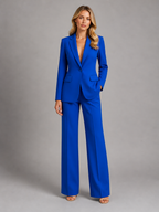 Tailored Blazer & Wide-Leg Trousers Set