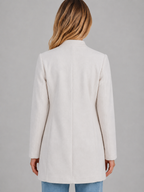 Tailored Coat – Button Front Longline Jacket