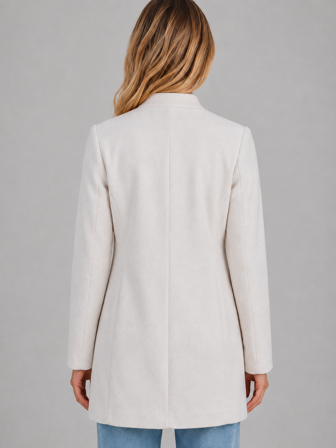 Tailored Coat – Button Front Longline Jacket