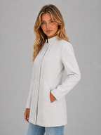Tailored Coat – Button Front Longline Jacket