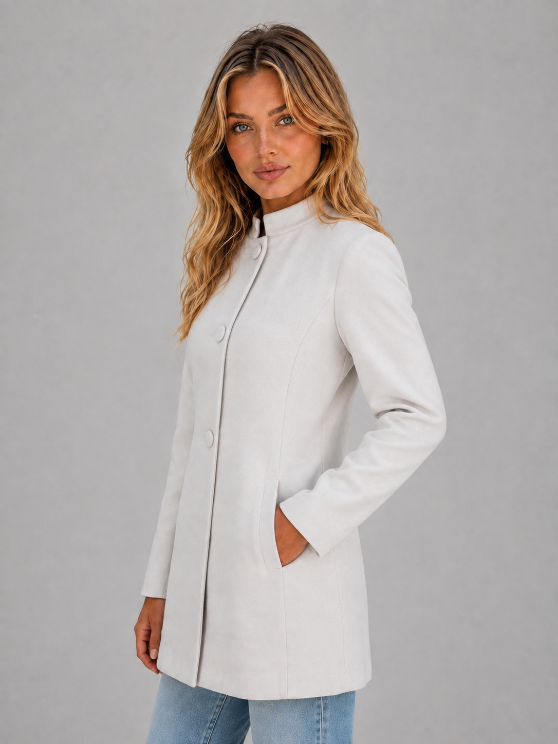 Tailored Coat – Button Front Longline Jacket