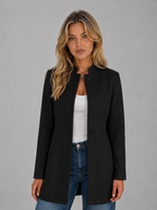 Tailored Coat – Button Front Longline Jacket