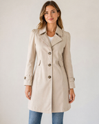Cropped Tailored Trench Coat