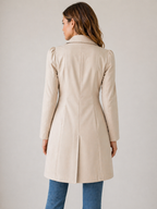 Cropped Tailored Trench Coat