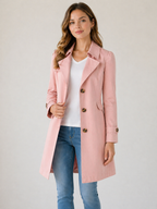Cropped Tailored Trench Coat
