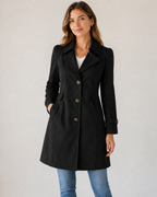 Cropped Tailored Trench Coat