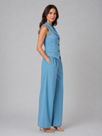 Tailored Waistcoat & Wide Leg Set