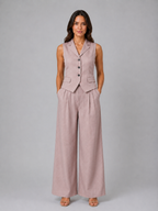 Tailored Waistcoat & Wide Leg Set