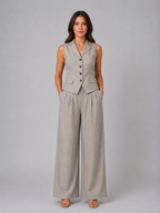 Tailored Waistcoat & Wide Leg Set