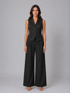 Tailored Waistcoat & Wide Leg Set