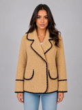 Teddy Fleece Jacket – Borg Button Front Coat