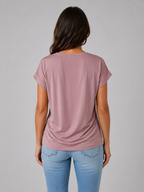 Draped V-Neck T-Shirt