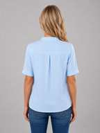 V-Neck Half Sleeve Blouse
