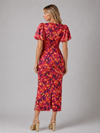 Puff Sleeve Midi Dress